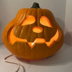 Vintage Genny Light-Up Jack-O'-Lantern Decoration